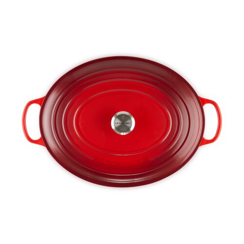 Le Creuset gietijzeren ovale braadpan 40 cm / 13.9 liter - kersenrood