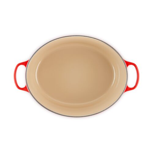 Le Creuset gietijzeren ovale braadpan 40 cm / 13.9 liter - kersenrood