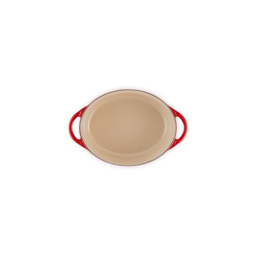 Le Creuset gietijzeren ovale Doufeu® 30 cm / 6.0 liter - kersenrood