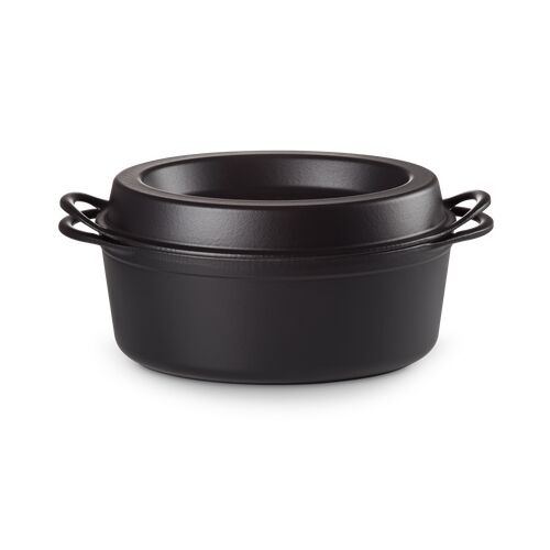 Le Creuset gietijzeren ovale Doufeu® 30 cm / 6.0 liter - mat zwart