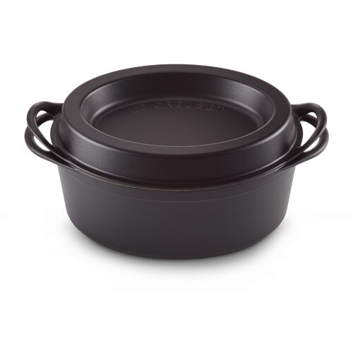 Le Creuset gietijzeren ovale Doufeu® 32 cm / 7.2 liter - mat zwart