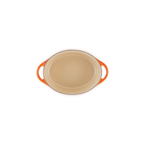 Le Creuset gietijzeren ovale Doufeu® 32 cm / 7.2 liter - oranjerood