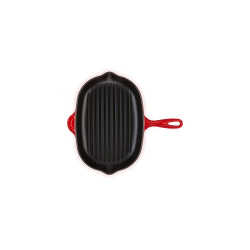 Le Creuset gietijzeren ovale grillpan - 32 cm - kersenrood