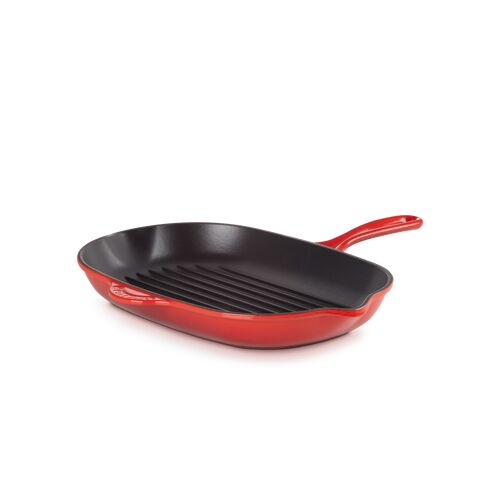 Le Creuset gietijzeren ovale grillpan - 32 cm - kersenrood