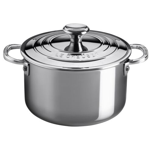 Le Creuset kookpan met deksel - RVS - 24 cm / 6.0 liter