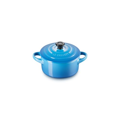 Le Creuset aardewerken mini-braadpan - 10 cm / 0.25 liter - marseille blauw