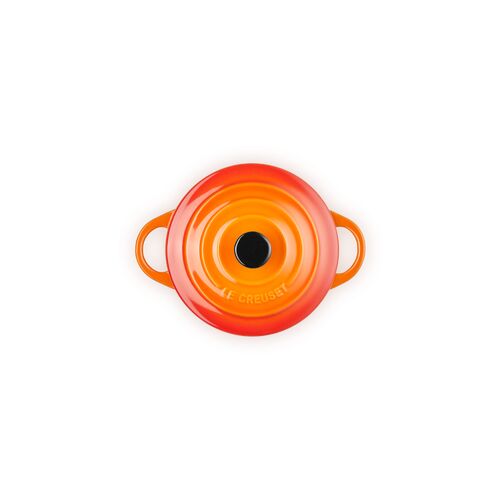 Le Creuset aardewerken mini-braadpan - 10 cm / 0.25 liter - oranjerood