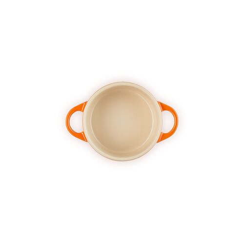 Le Creuset aardewerken mini-braadpan - 10 cm / 0.25 liter - oranjerood