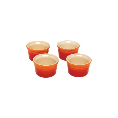 Mini-Ramekins Set van 4 in Aardewerk Oranjerood