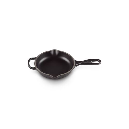 Le Creuset ronde gietijzeren skillet - 16 cm - mat zwart