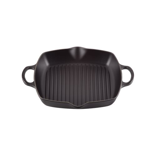 Le Creuset hoge vierkante grillplaat - 30 cm - mat zwart