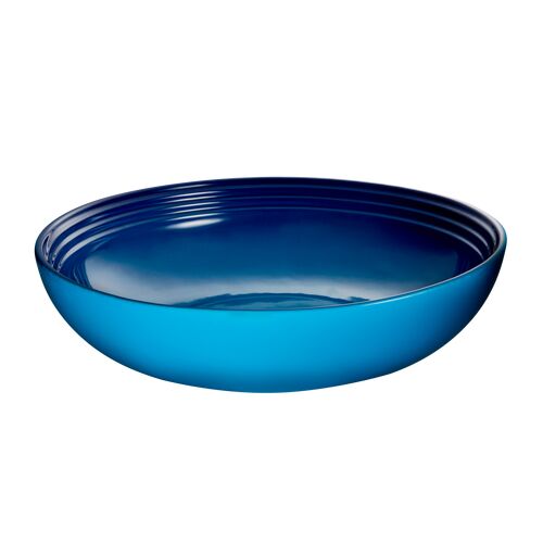 Le Creuset aardewerk serveerbowl XL - 32 cm - marseille blauw