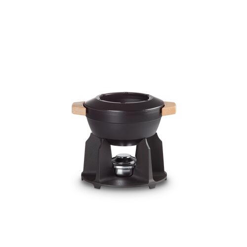 Le Creuset gietijzeren fondueset Deluxe - 2 liter - mat zwart