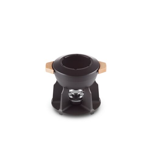 Le Creuset gietijzeren fondueset Deluxe - 2 liter - mat zwart