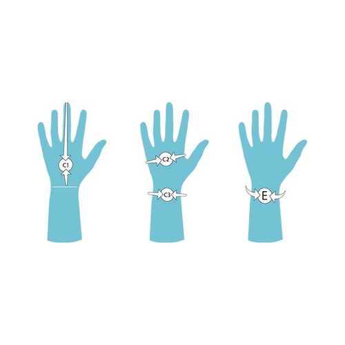 REKD Status handschoen - grijs