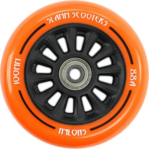 Slamm Nylon Core wiel - 100 mm - oranje