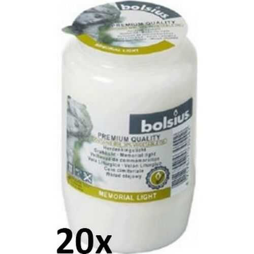 Bolsius Herdenkingslichten Compo No3 - 20 stuks - wit