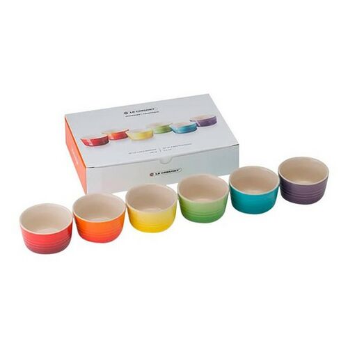 Le Creuset aardewerken mini-ramekin set  - 100 ml - regenboog