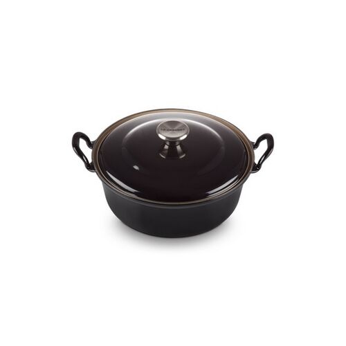 Le Creuset gietijzeren Faitout - 24 cm / 3.0 liter - ebbenzwart