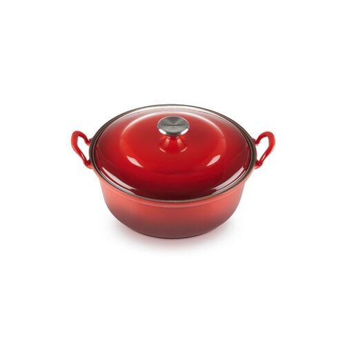 Le Creuset gietijzeren Faitout - 28 cm / 4.9 liter - kersenrood
