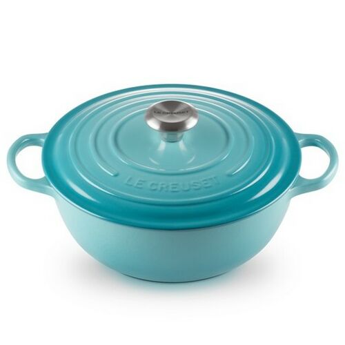 Le Creuset gietijzeren marmite - 26 cm / 4.1 liter - caribbean blue