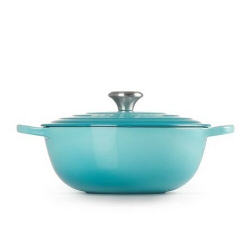 Le Creuset gietijzeren marmite - 26 cm / 4.1 liter - caribbean blue
