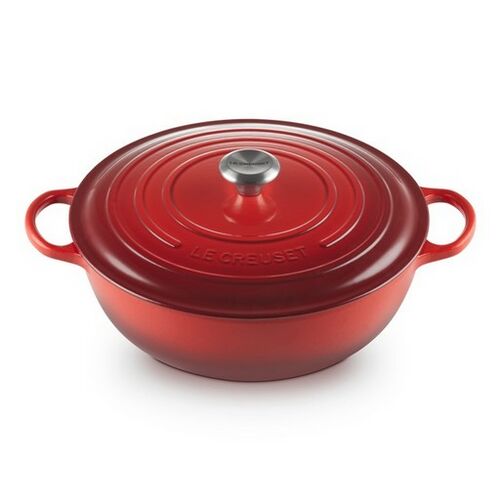 Le Creuset gietijzeren marmite - 26 cm / 4.1 liter - kersenrood