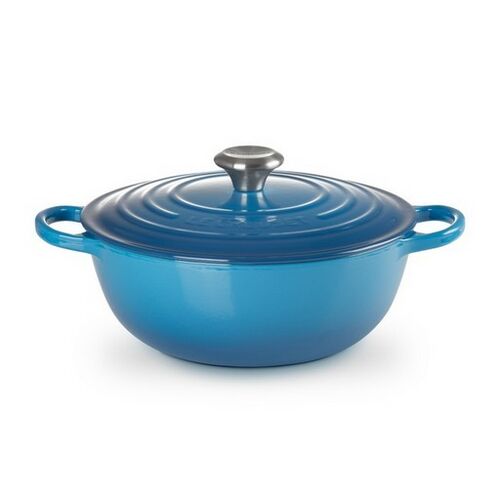 Le Creuset gietijzeren marmite - 26 cm / 4.1 liter - marseille blauw