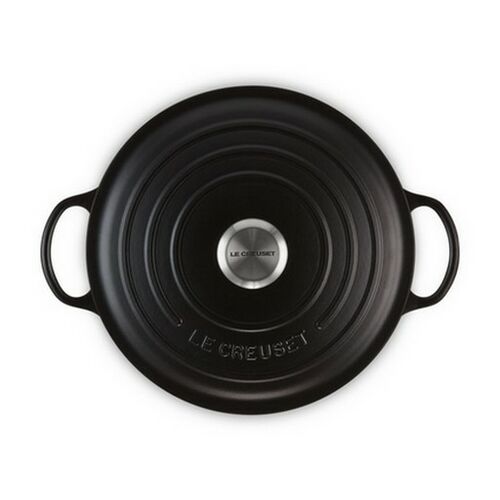 Le Creuset gietijzeren marmite - 32 cm / 7.0 liter - mat zwart