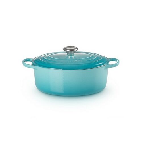 Le Creuset gietijzeren ovale braadpan 31 cm / 6.3 liter - caribbean blue
