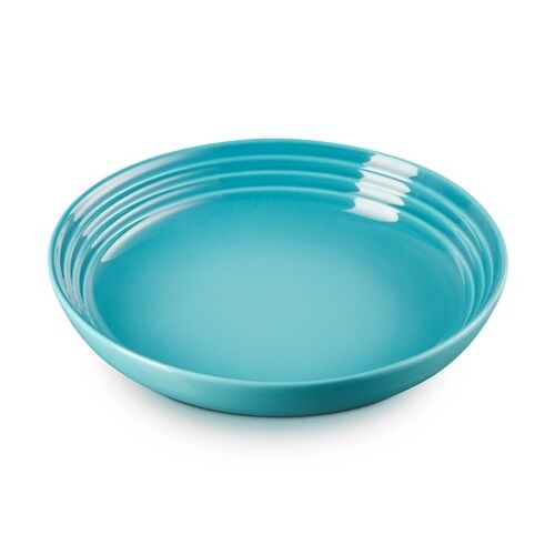 Le Creuset aardewerken diep bord - 22 cm - caribbean blue