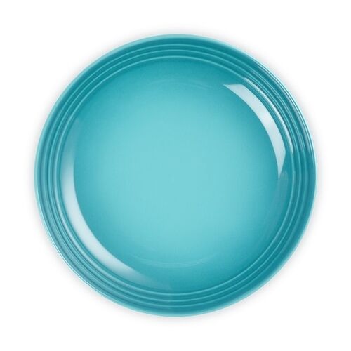 Le Creuset aardewerken diep bord - 22 cm - caribbean blue