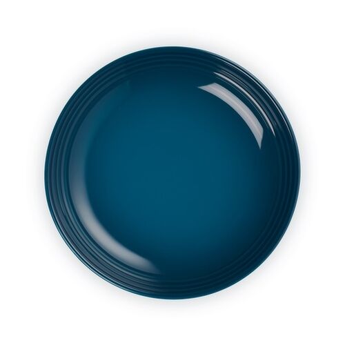 Le Creuset aardewerken diep bord - 22 cm - deep teal