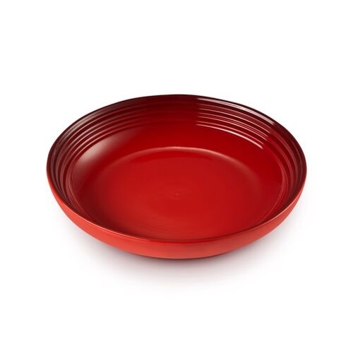Le Creuset aardewerken diep bord - 22 cm - kersenrood