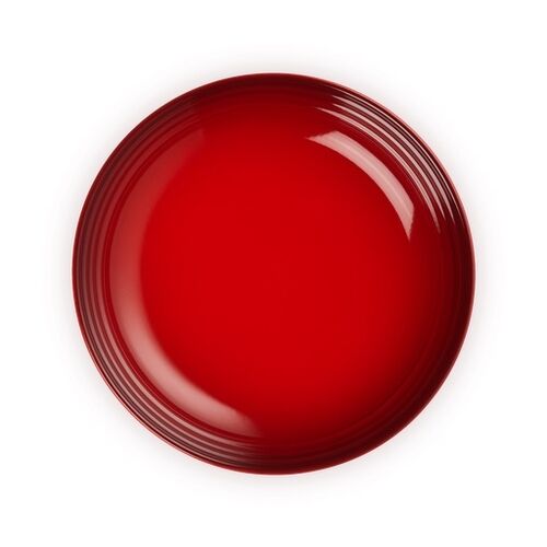 Le Creuset aardewerken diep bord - 22 cm - kersenrood