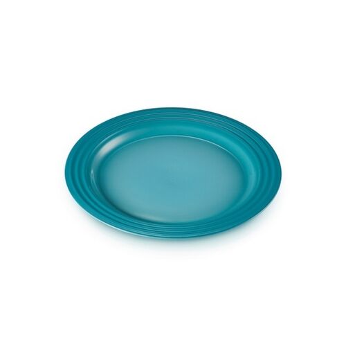 Le Creuset aardewerken ontbijtbord - 22 cm - caribbean blue