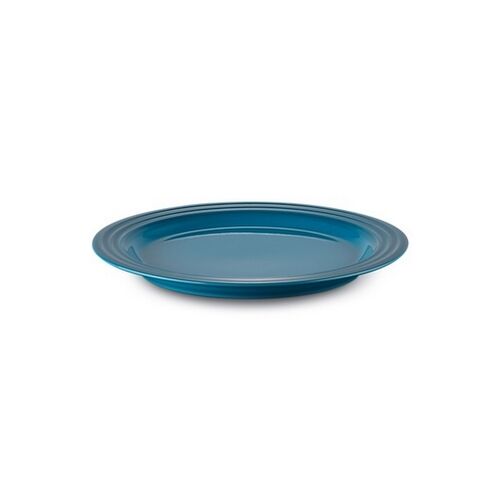 Le Creuset aardewerken ontbijtbord - 22 cm - deep teal