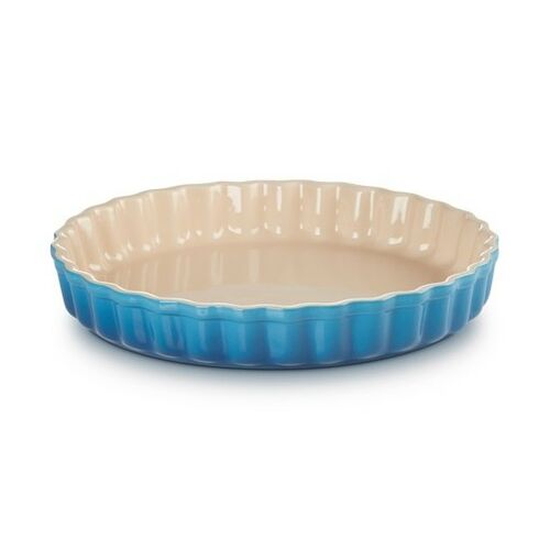 Le Creuset aardewerken taartvorm - 28 cm - marseille blauw