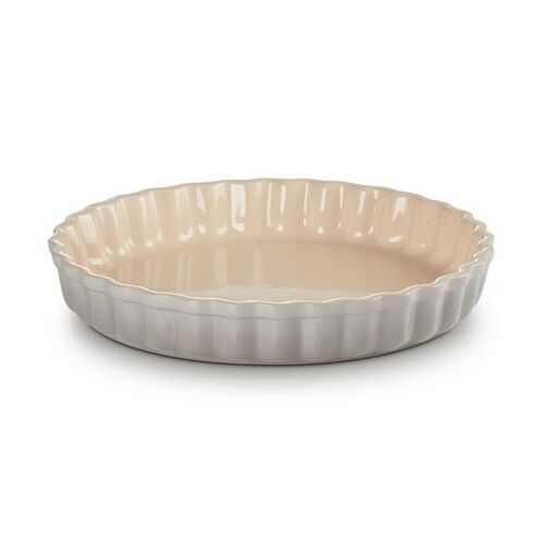 Le Creuset aardewerken taartvorm - 28 cm - mist grey