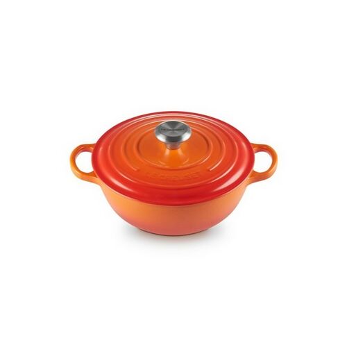Le Creuset gietijzeren marmite - 24 cm / 3.1 liter - oranjerood