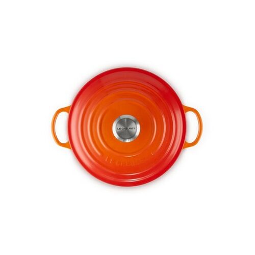 Le Creuset gietijzeren marmite - 24 cm / 3.1 liter - oranjerood