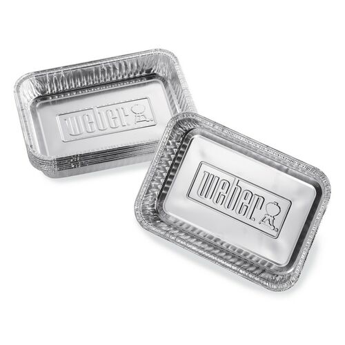 Weber aluminium lekbakjes - klein - 10 stuks