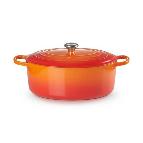 Le Creuset gietijzeren ovale braadpan 35 cm / 8.9 liter - oranjerood