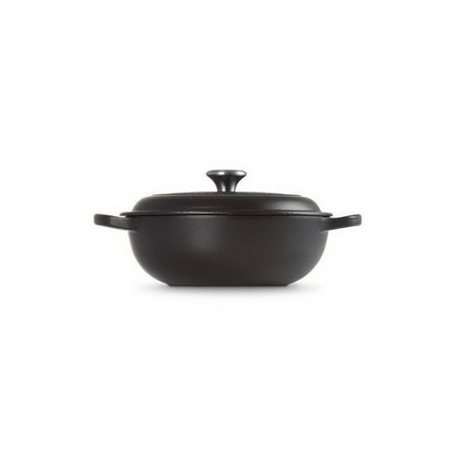 Le Creuset gietijzeren marmite - 22 cm / 2.2 liter - mat zwart