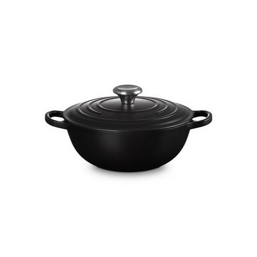 Le Creuset gietijzeren marmite - 24 cm / 3.1 liter - mat zwart