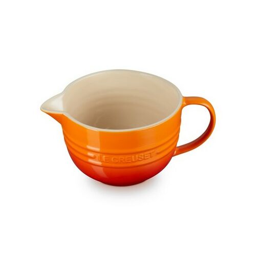 Le Creuset aardewerken mengkom - 2 liter - oranjerood