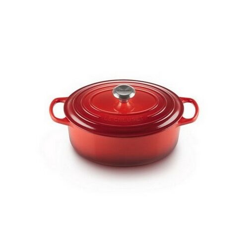 Le Creuset gietijzeren ovale braadpan - 27 cm / 4.1 liter - kersenrood