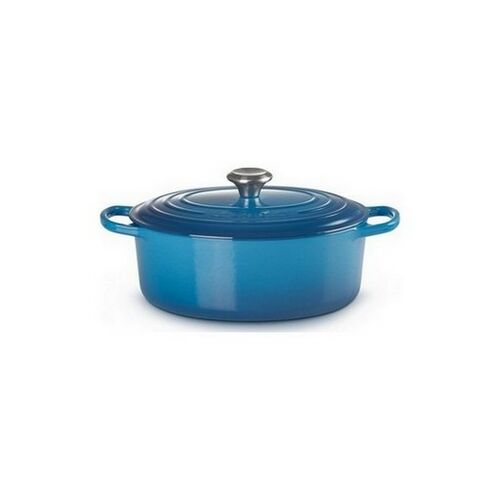 Le Creuset gietijzeren ovale braadpan - 27 cm / 4.1 liter - marseille blauw