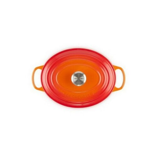 Le Creuset gietijzeren ovale braadpan - 27 cm / 4.1 liter - oranjerood