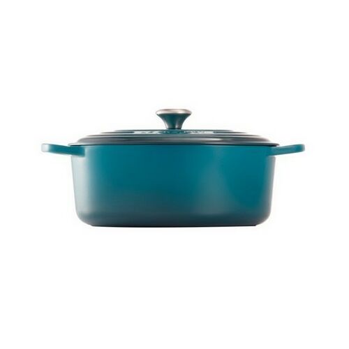 Le Creuset gietijzeren ovale braadpan - 29 cm / 4.7 liter - deep teal